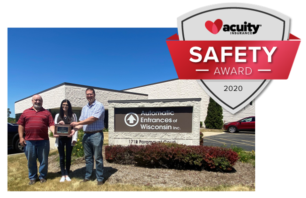 Featured image for “AEW Receives 2020 Acuity Insurance Safety Award”